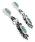 Southwest Turquoise Flower Jewelry Earrings MW75953